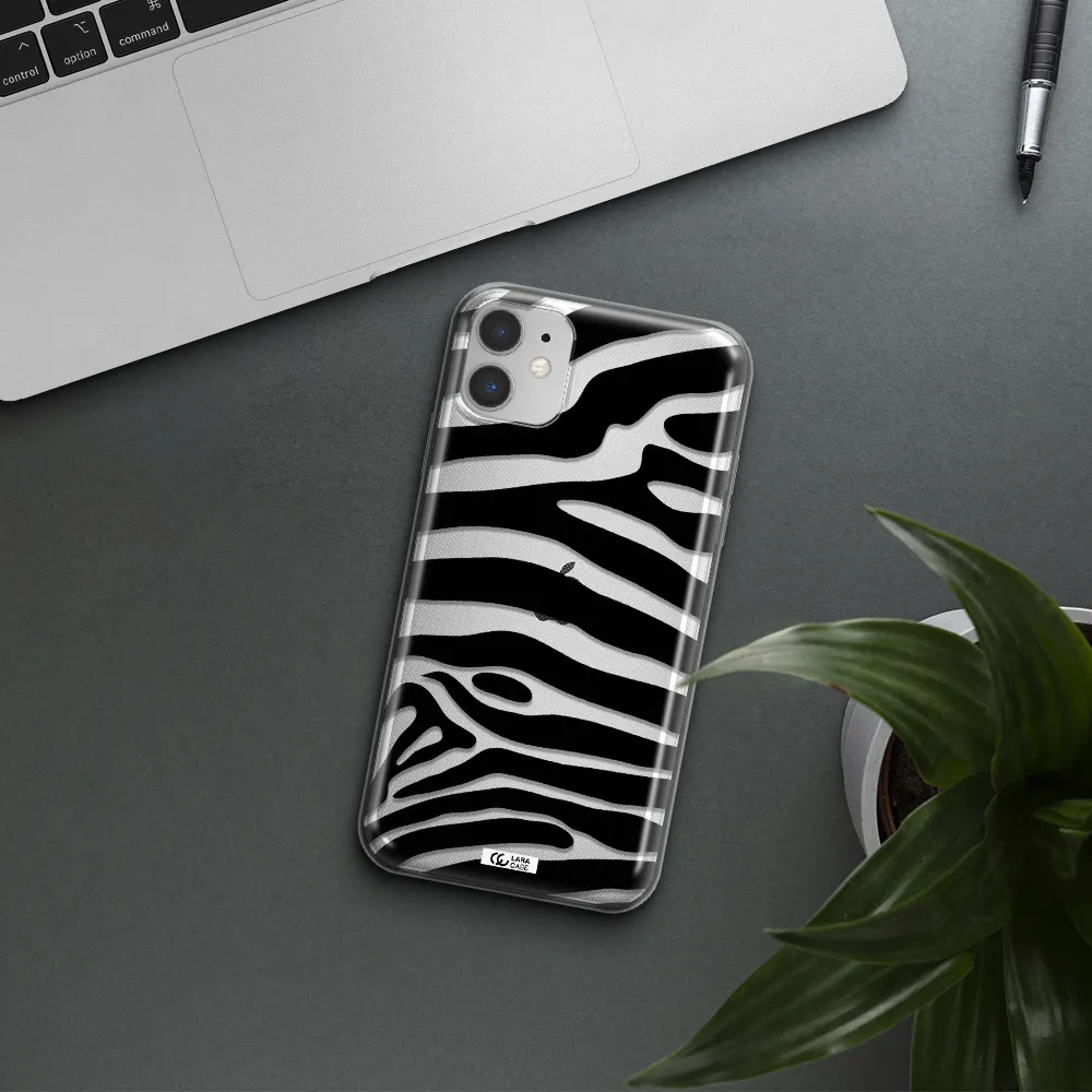 Zebra Apple iPhone 11 Clear TPU Case