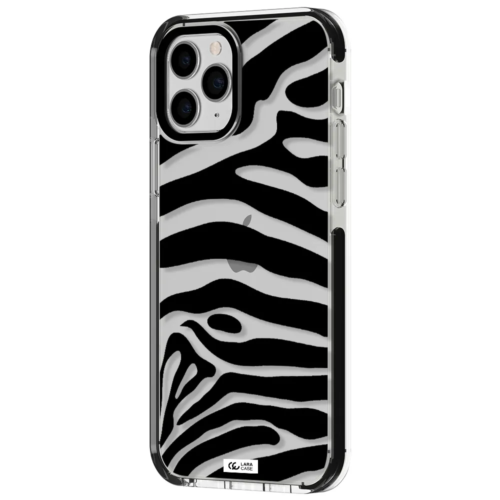 Zebra Apple iPhone 11 pro impact black border Case