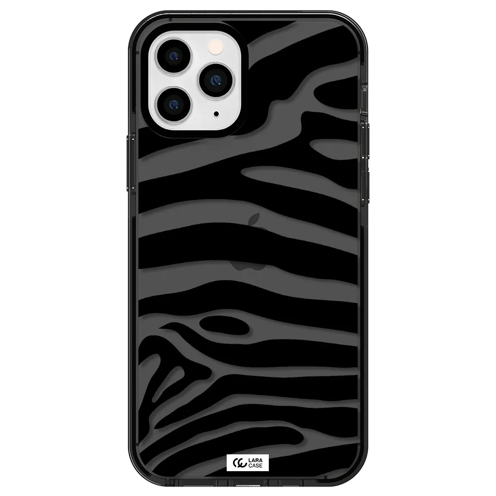 Zebra Apple iPhone 11 pro impact Smoke Black Case