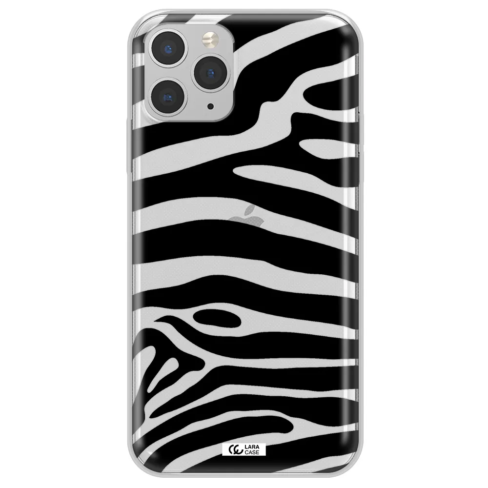 Zebra Apple iPhone 11 pro max Clear TPU Case