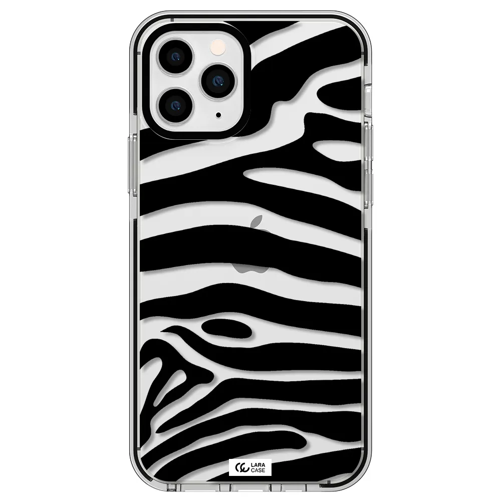 Zebra Apple iPhone 11 pro max impact black border Case