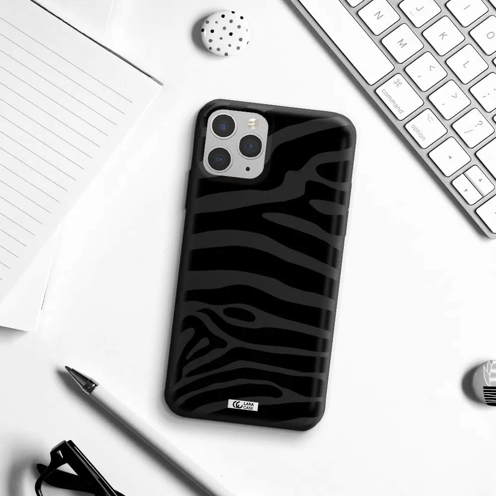 Zebra Apple iPhone 11 pro Silicone black Case