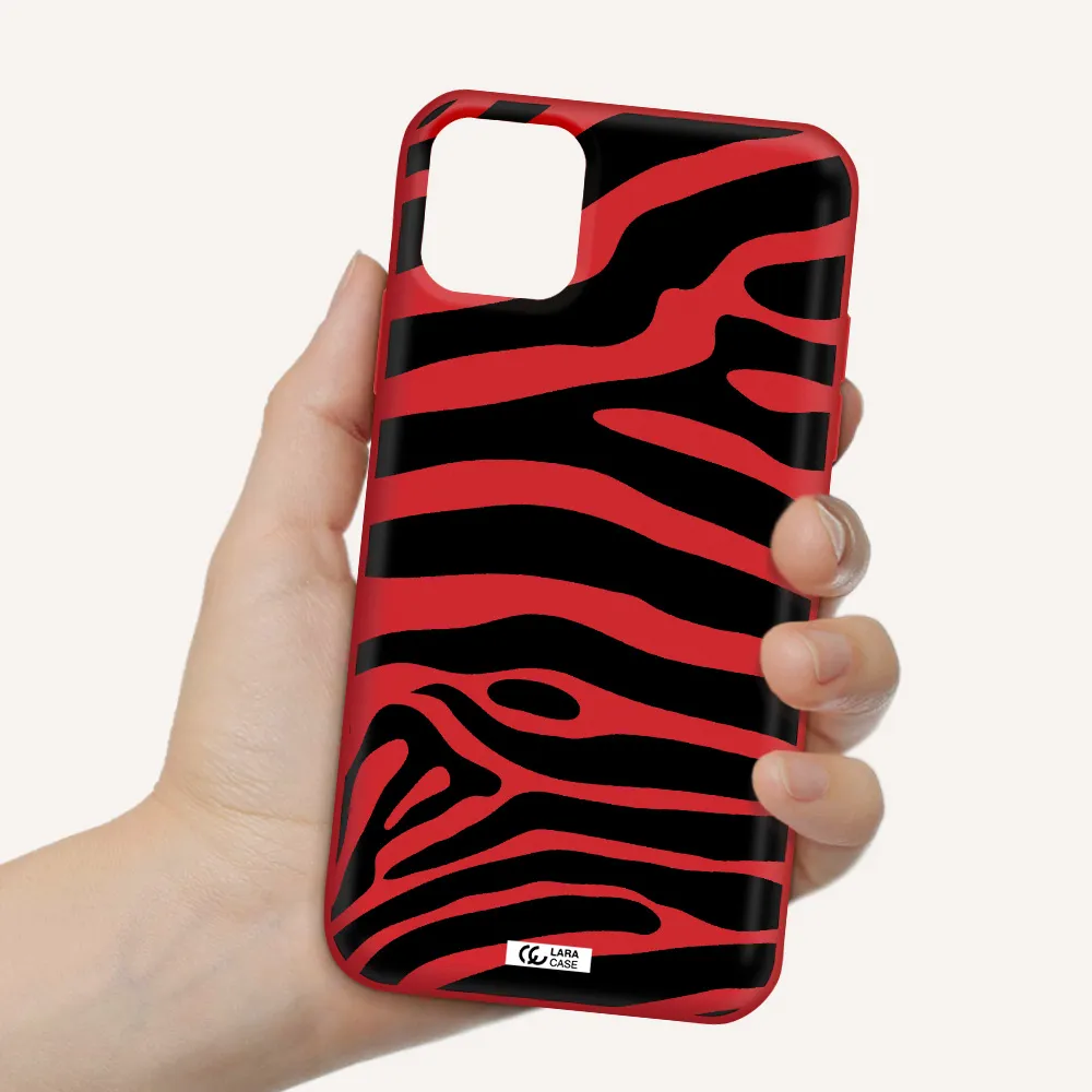 Zebra Apple iPhone 11 Silicone Imperial Red Case