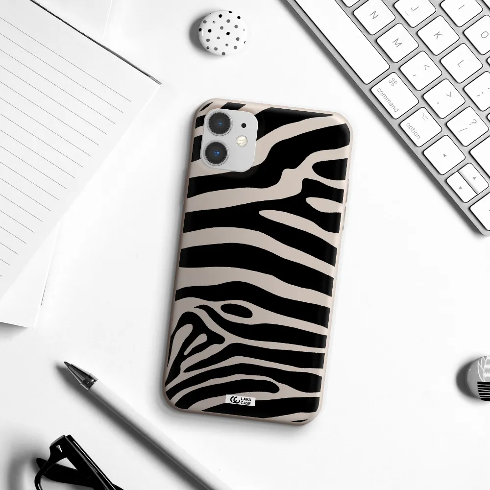 Zebra Apple iPhone 11 Silicone Stone Case