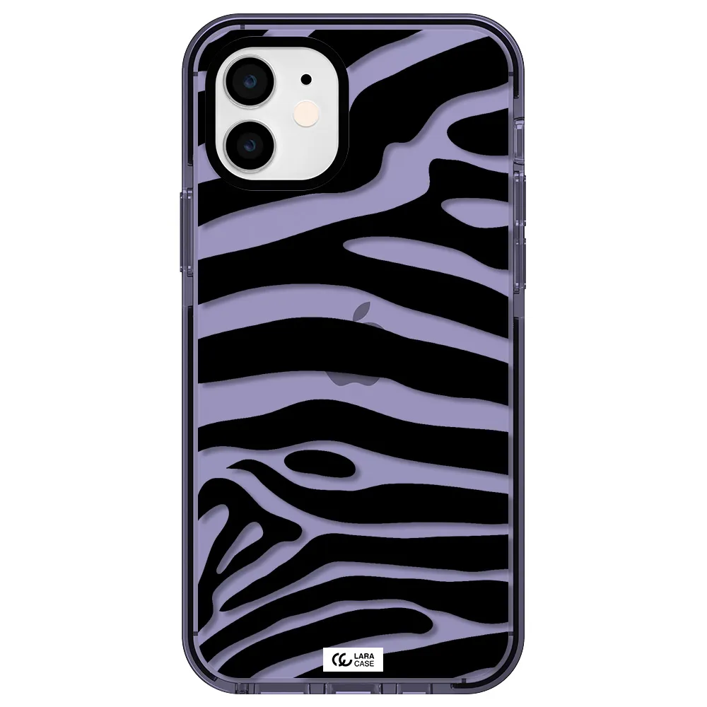 Zebra Apple iPhone 12 impact Lilac Case