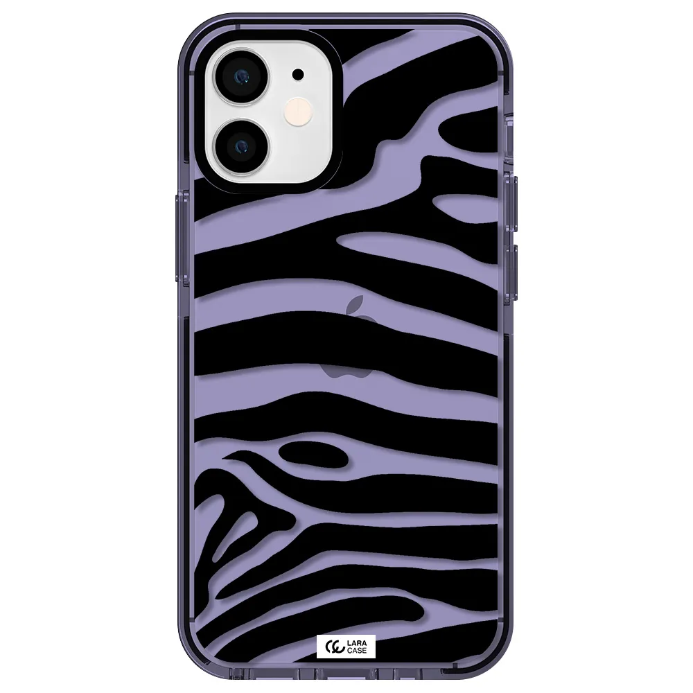 Zebra Apple iPhone 12 mini impact Lilac Case