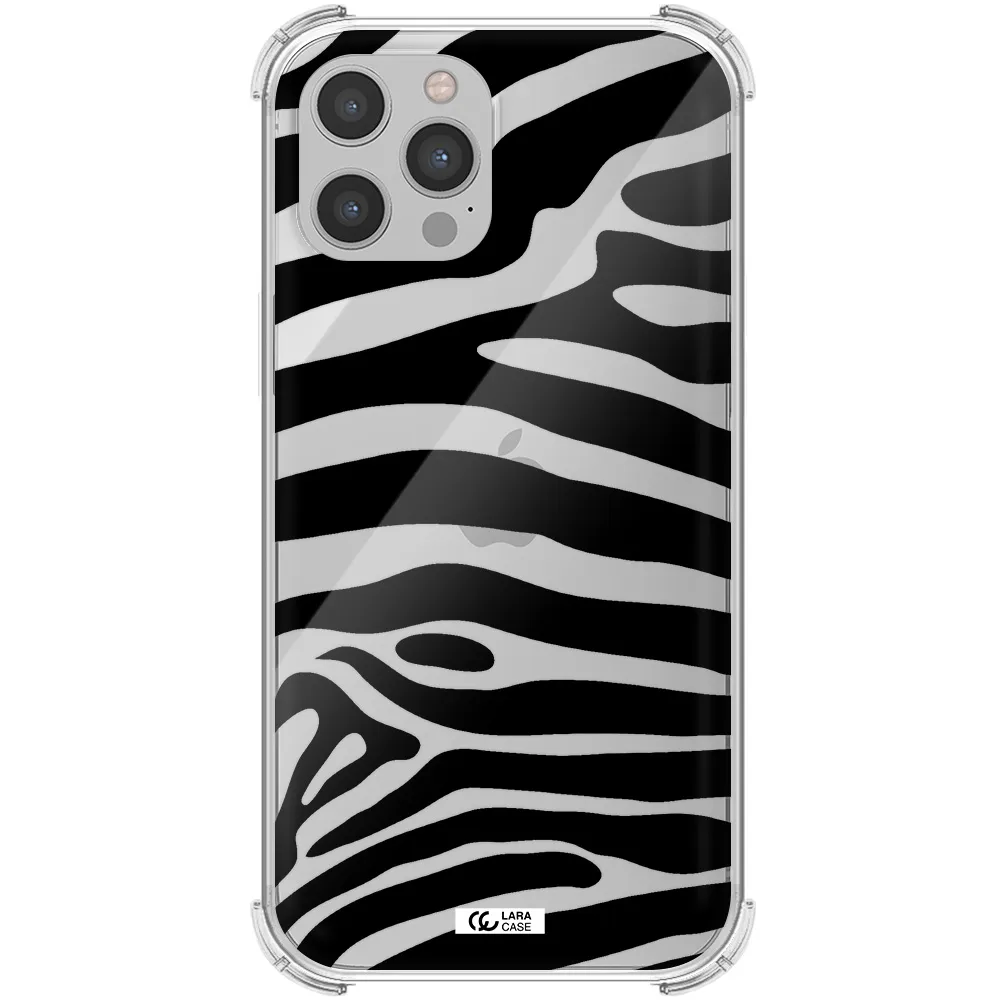 Zebra Apple iPhone 12 pro Clear PC Case