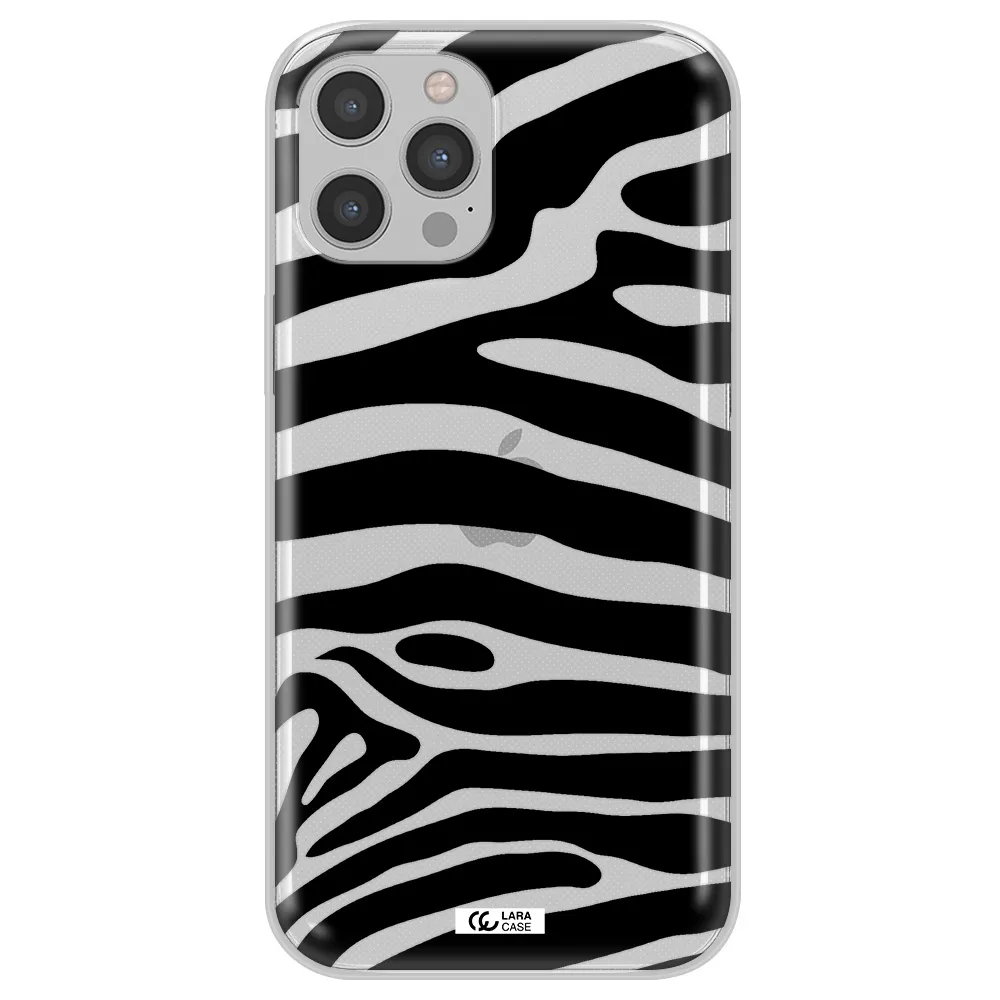 Zebra Apple iPhone 12 pro Clear TPU Case