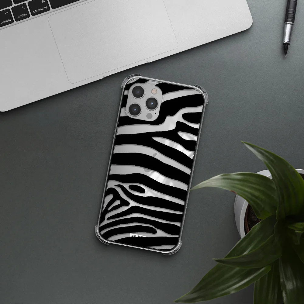 Zebra Apple iPhone 12 pro max Clear PC Case