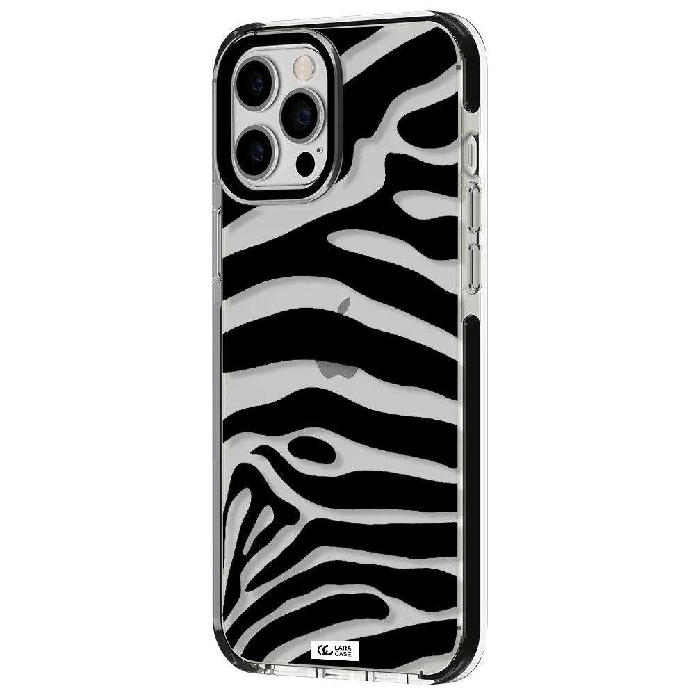 Zebra Apple iPhone 12 pro max impact black border Case