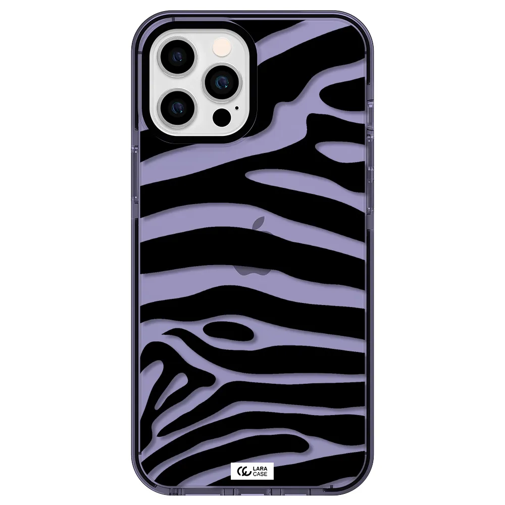Zebra Apple iPhone 12 pro max impact Lilac Case