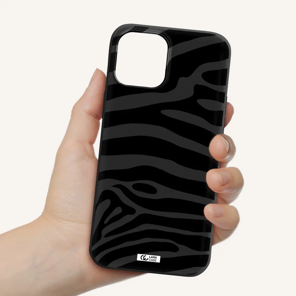 Zebra Apple iPhone 12 pro Silicone black Case