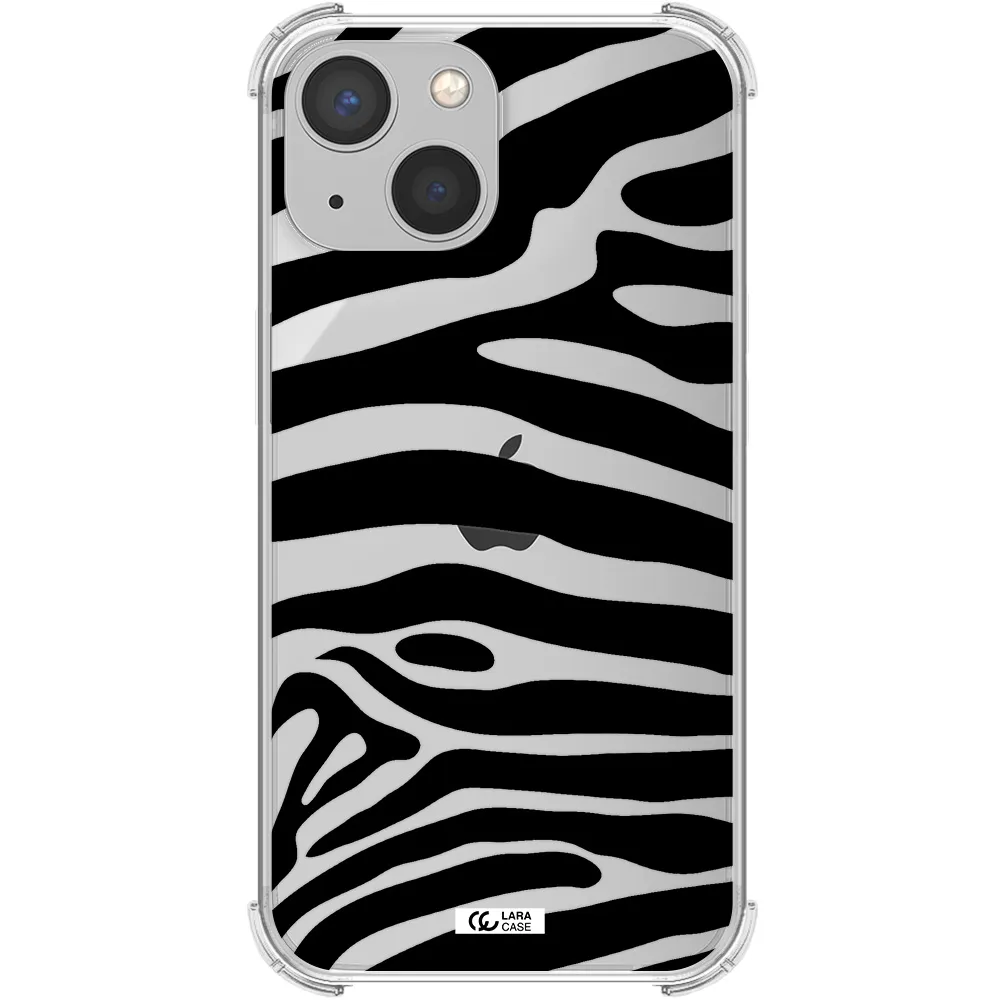 Zebra Apple iPhone 13 Clear PC Case