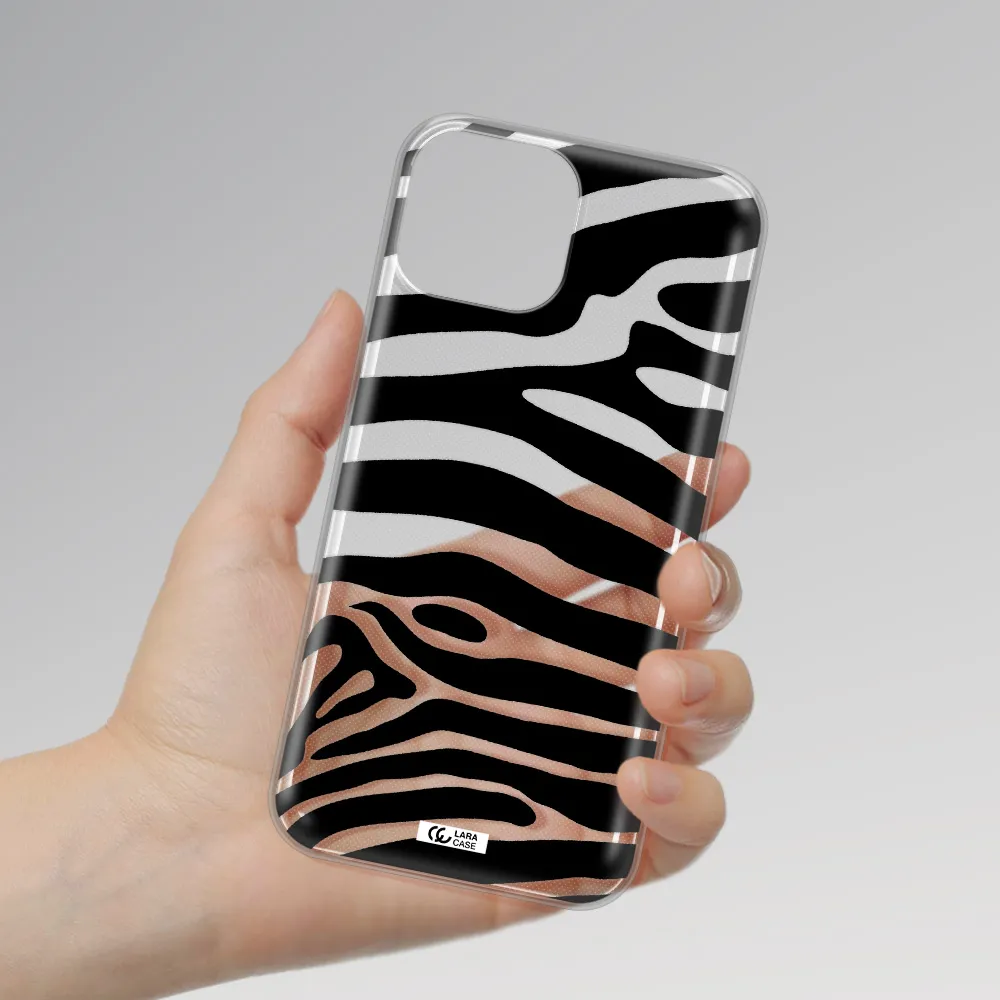 Zebra Apple iPhone 13 Clear TPU Case