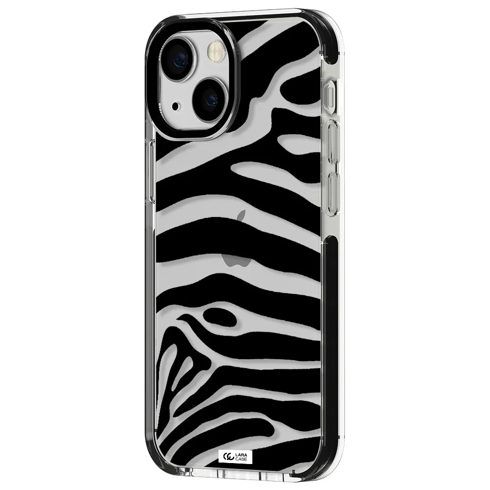 Zebra Apple iPhone 13 mini impact black border Case