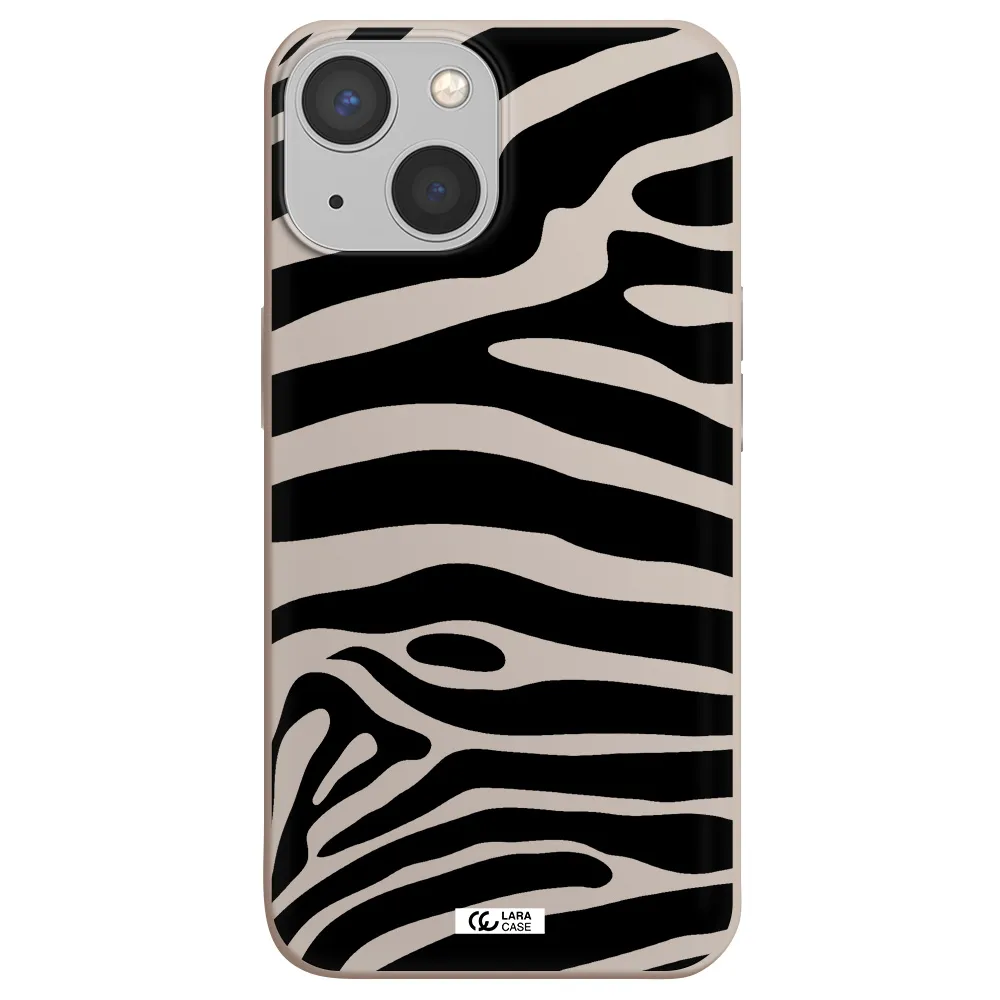 Zebra Apple iPhone 13 mini Silicone Stone Case