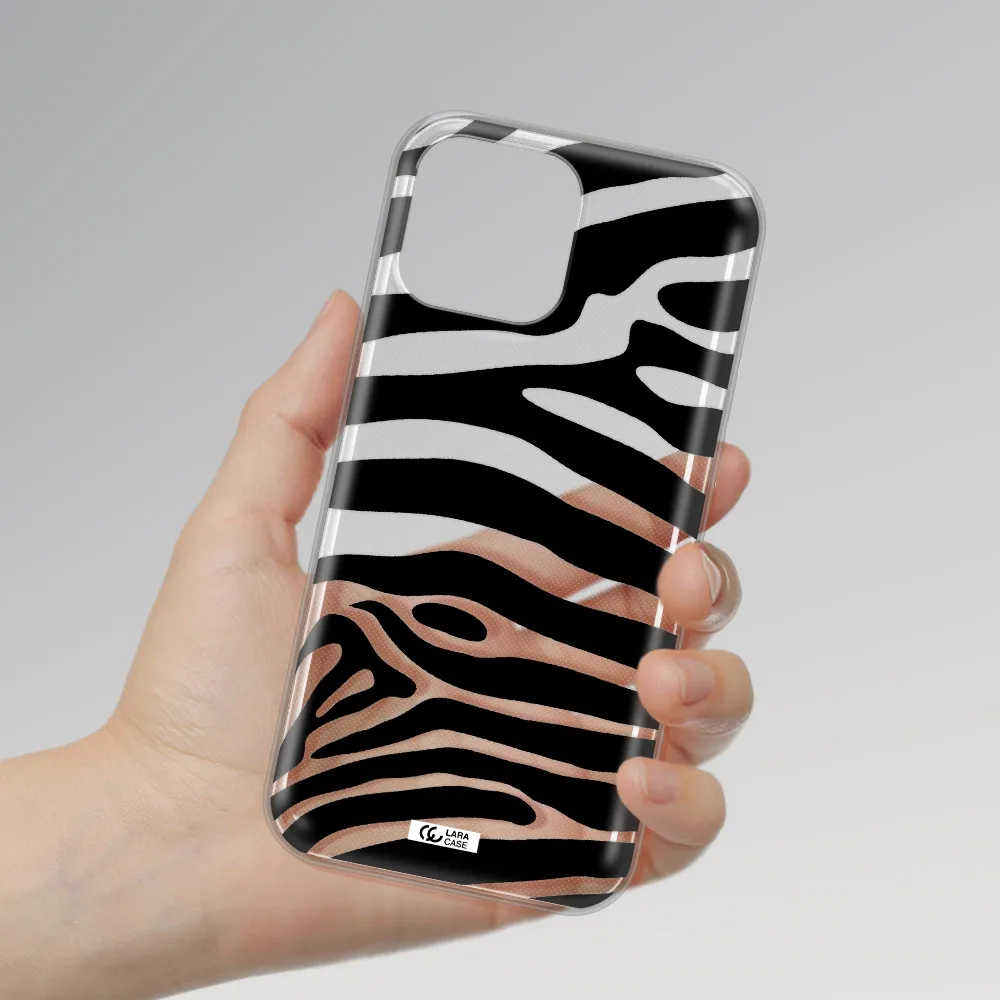 Zebra Apple iPhone 13 Pro Clear TPU Case