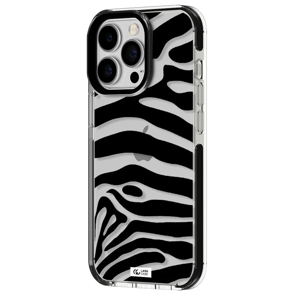 Zebra Apple iPhone 13 Pro impact black border Case