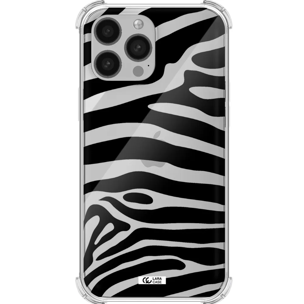 Zebra Apple iPhone 13 Pro Max Clear PC Case
