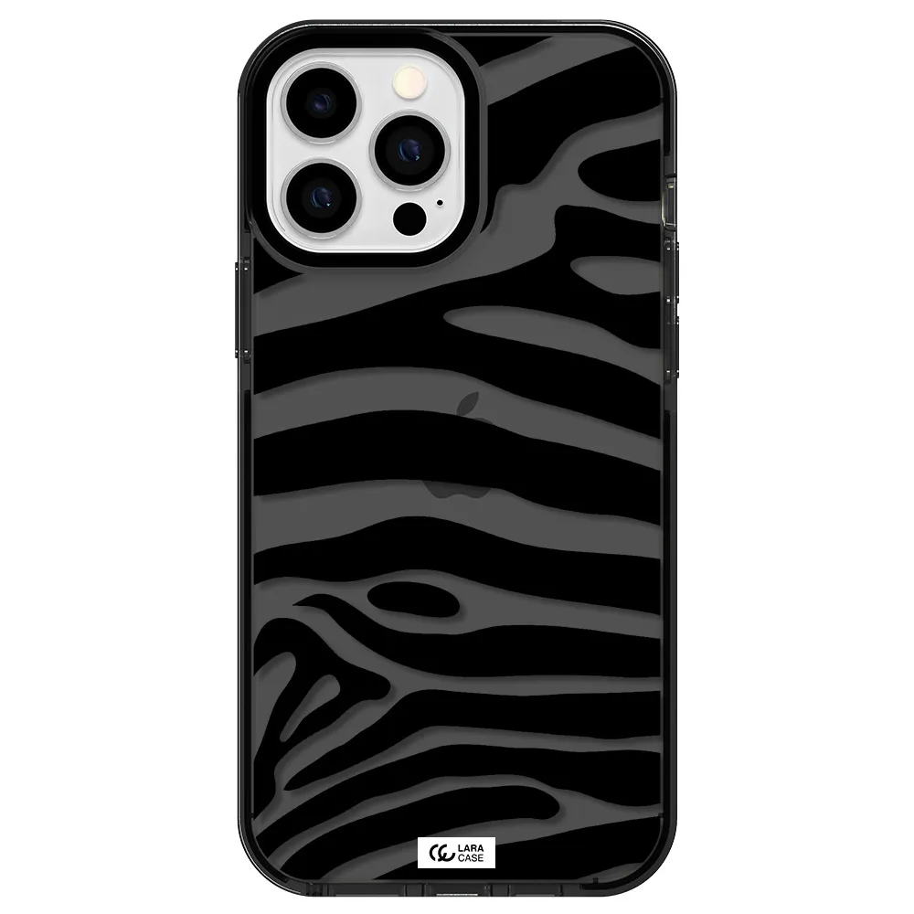 Zebra Apple iPhone 13 Pro Max impact Smoke Black Case