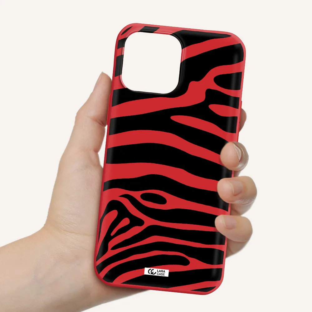 Zebra Apple iPhone 13 Pro Max Silicone Imperial Red Case