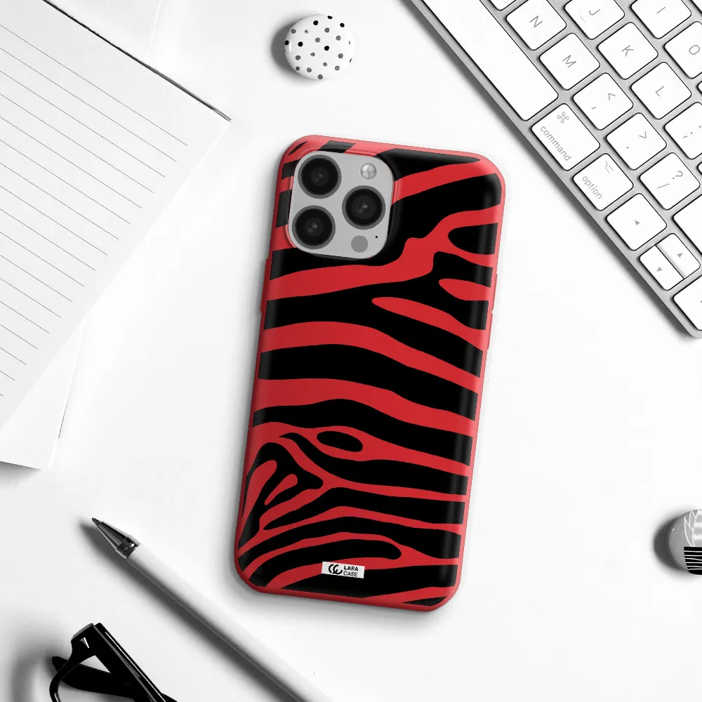 Zebra Apple iPhone 13 Pro Max Silicone Imperial Red Case