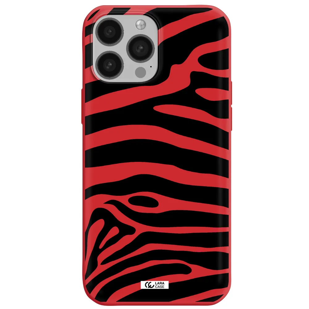 Zebra Apple iPhone 13 Pro Silicone Imperial Red Case