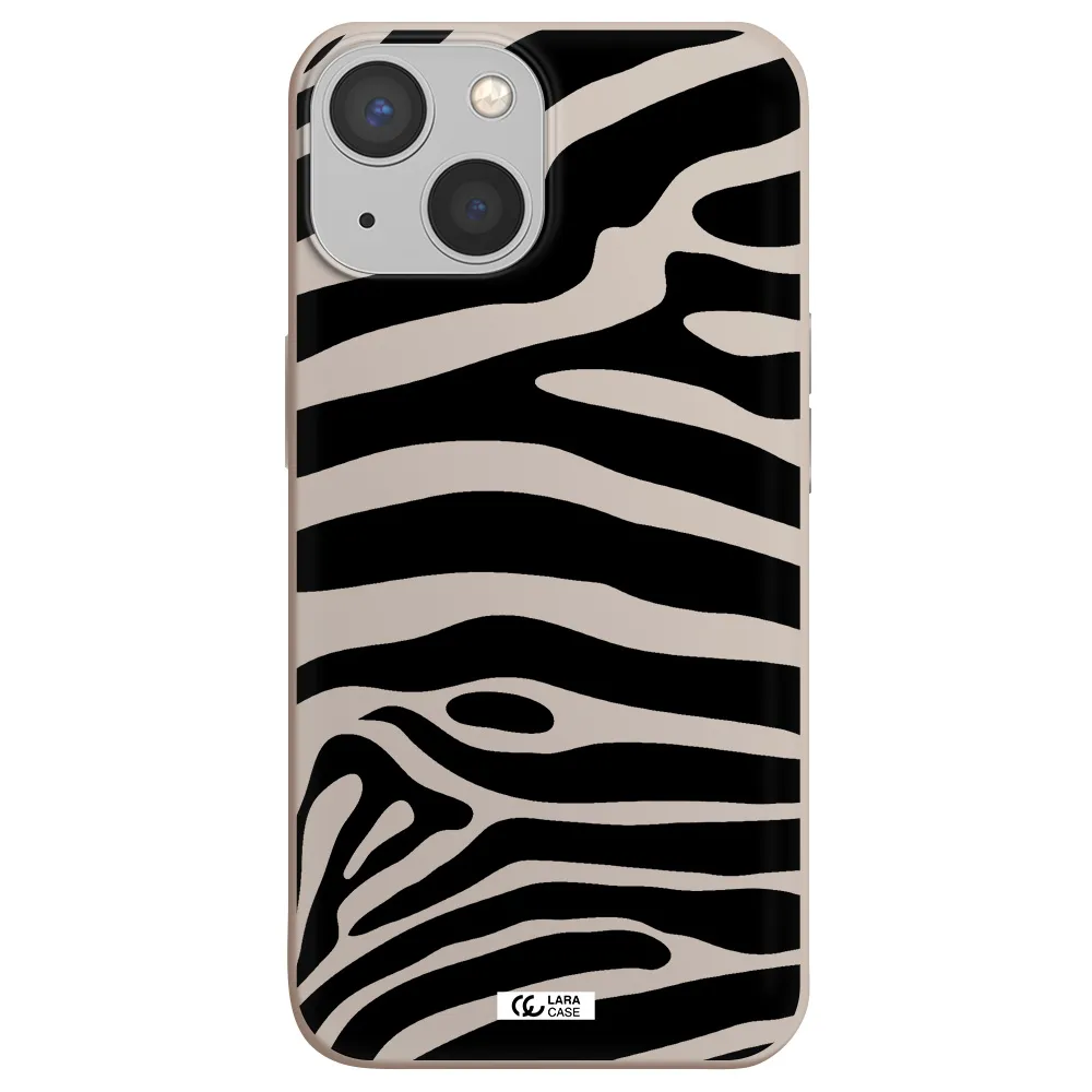 Zebra Apple iPhone 13 Silicone Stone Case