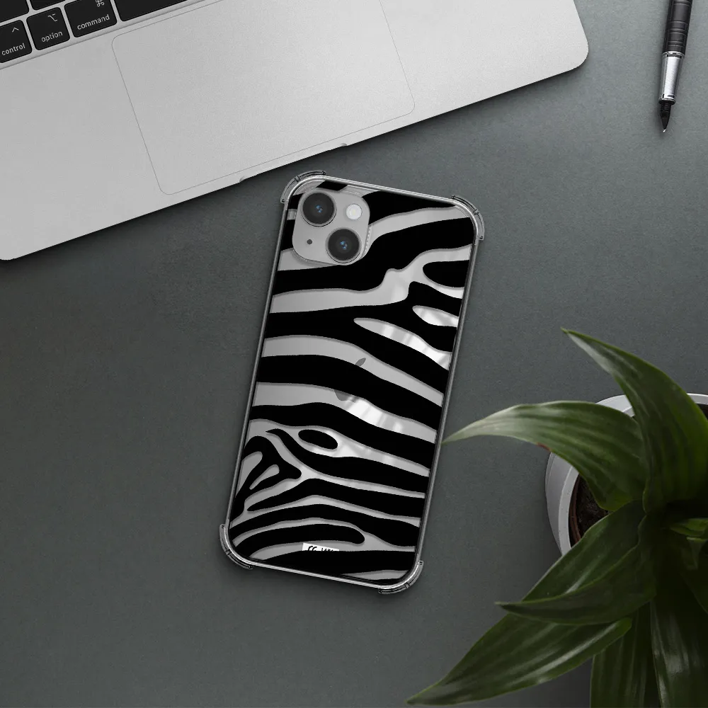 Zebra Apple iPhone 14 Clear PC Case