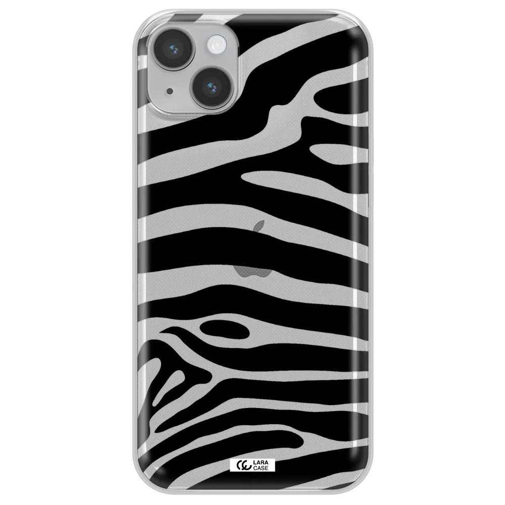 Zebra Apple iPhone 14 Clear TPU Case