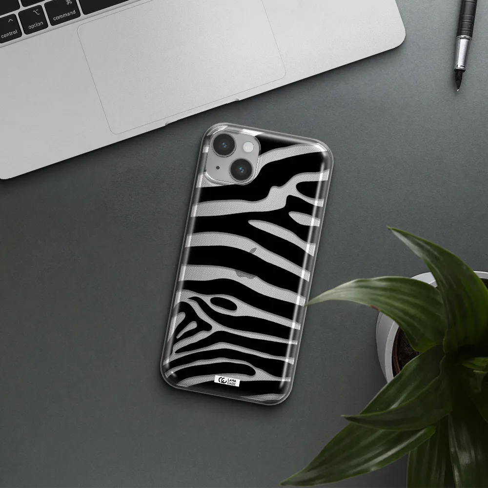 Zebra Apple iPhone 14 Clear TPU Case