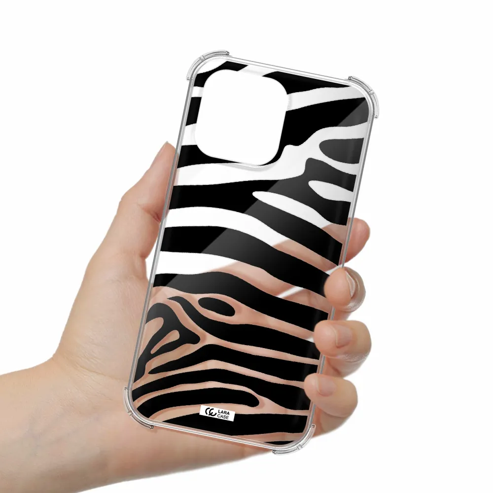 Zebra Apple iPhone 14 pro Clear PC Case