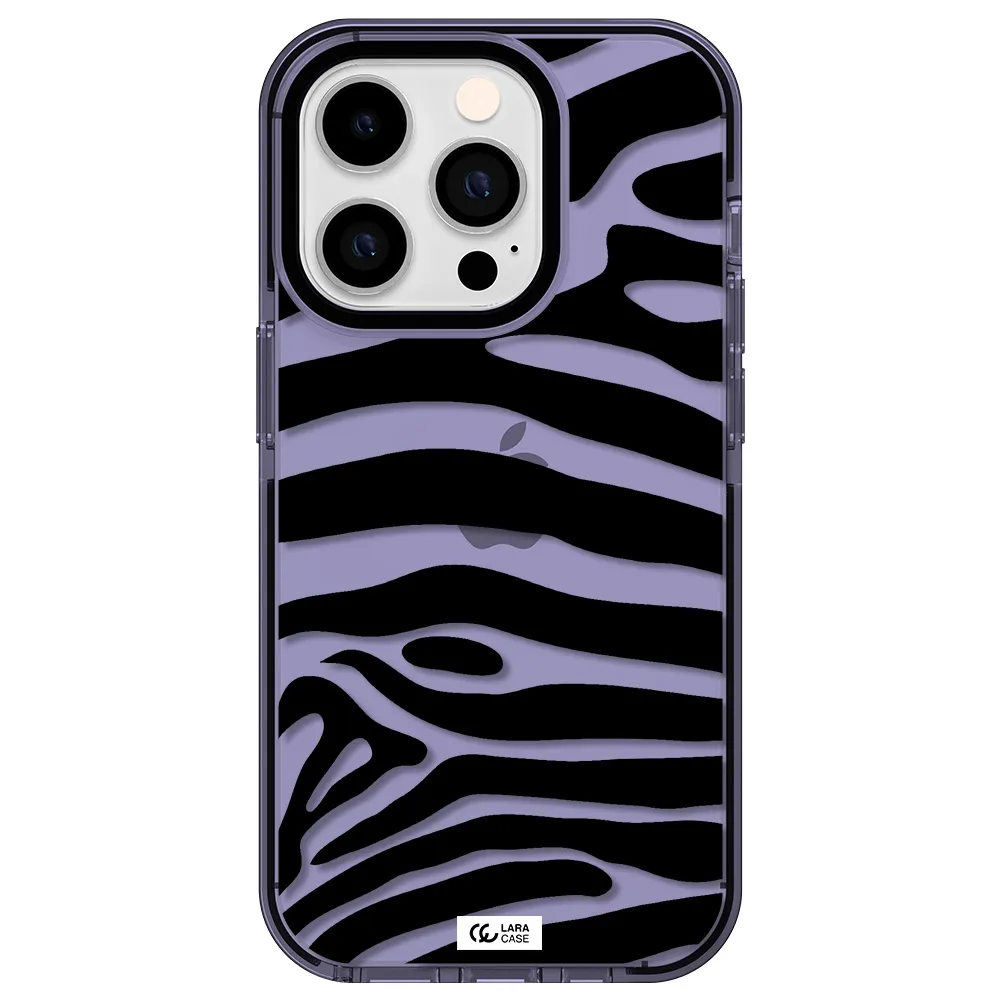 Zebra Apple iPhone 14 pro impact Lilac Case