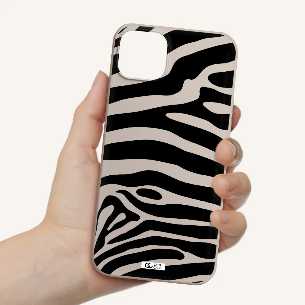 Zebra Apple iPhone 14 Silicone Stone Case