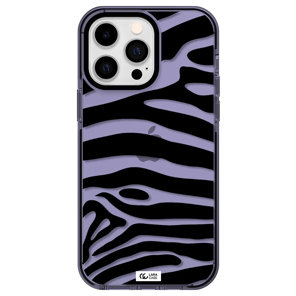 Zebra Apple iPhone 15 Pro Max impact Lilac Case