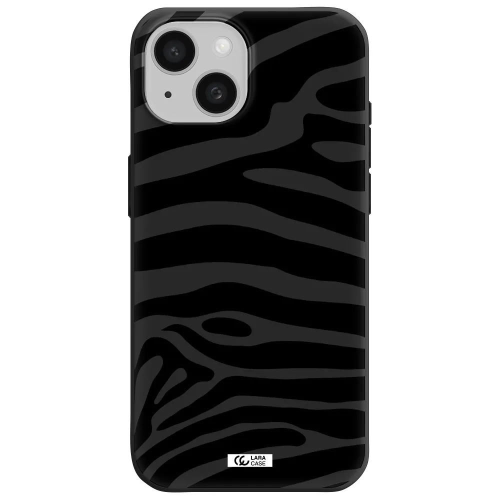 Zebra Apple iPhone 15 Silicone black Case
