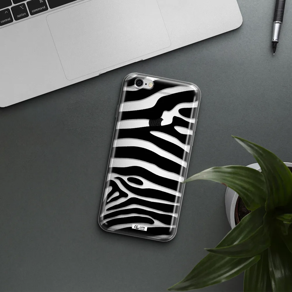 Zebra Apple iPhone 6 Clear TPU Case
