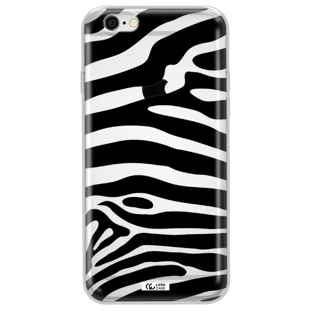 Zebra Apple iPhone 6 plus Clear TPU Case