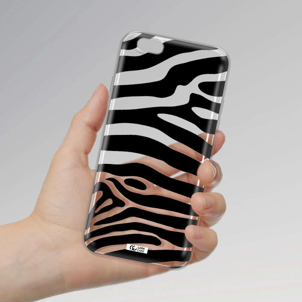 Zebra Apple iPhone 6 plus Clear TPU Case