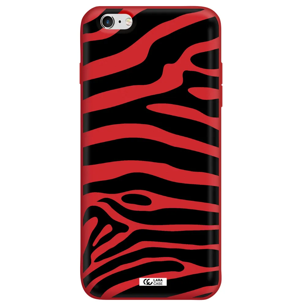 Zebra Apple iPhone 6 plus Silicone Imperial Red Case