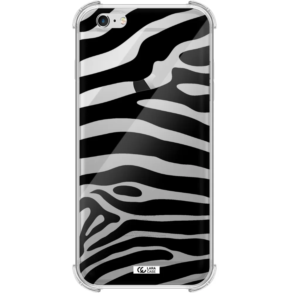 Zebra Apple iPhone 6 s plus Clear PC Case