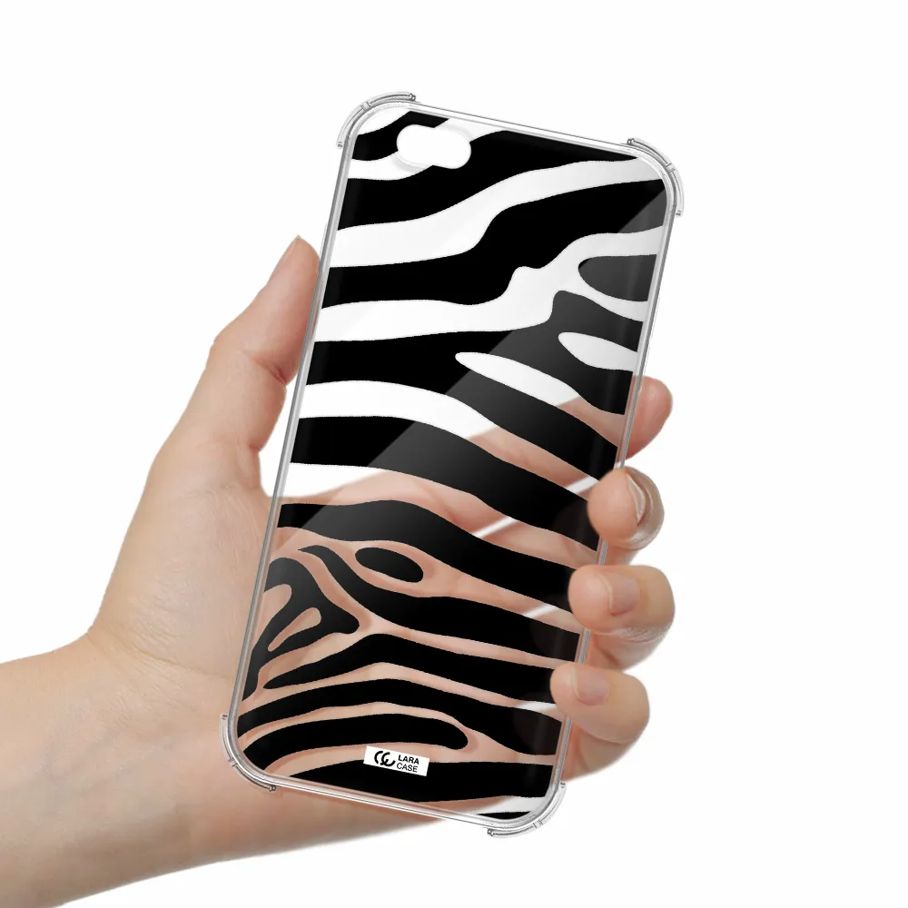 Zebra Apple iPhone 6 s plus Clear PC Case