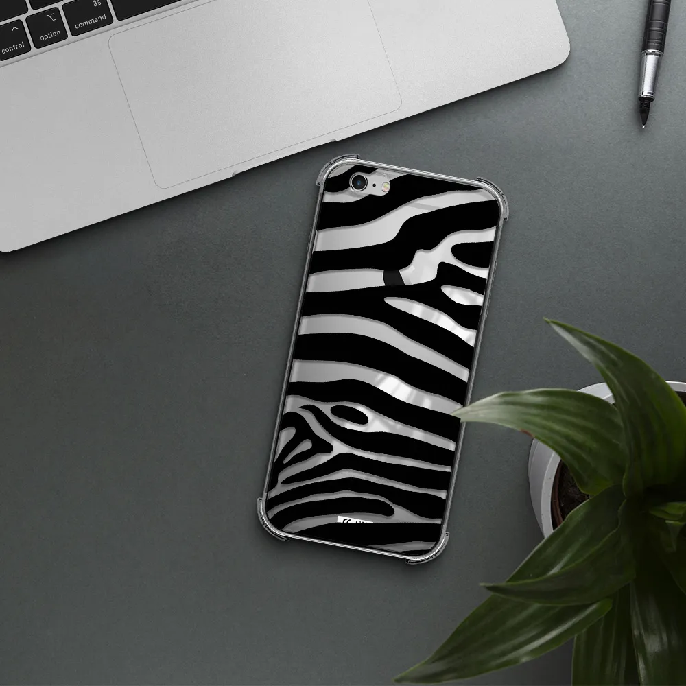 Zebra Apple iPhone 6 s plus Clear PC Case