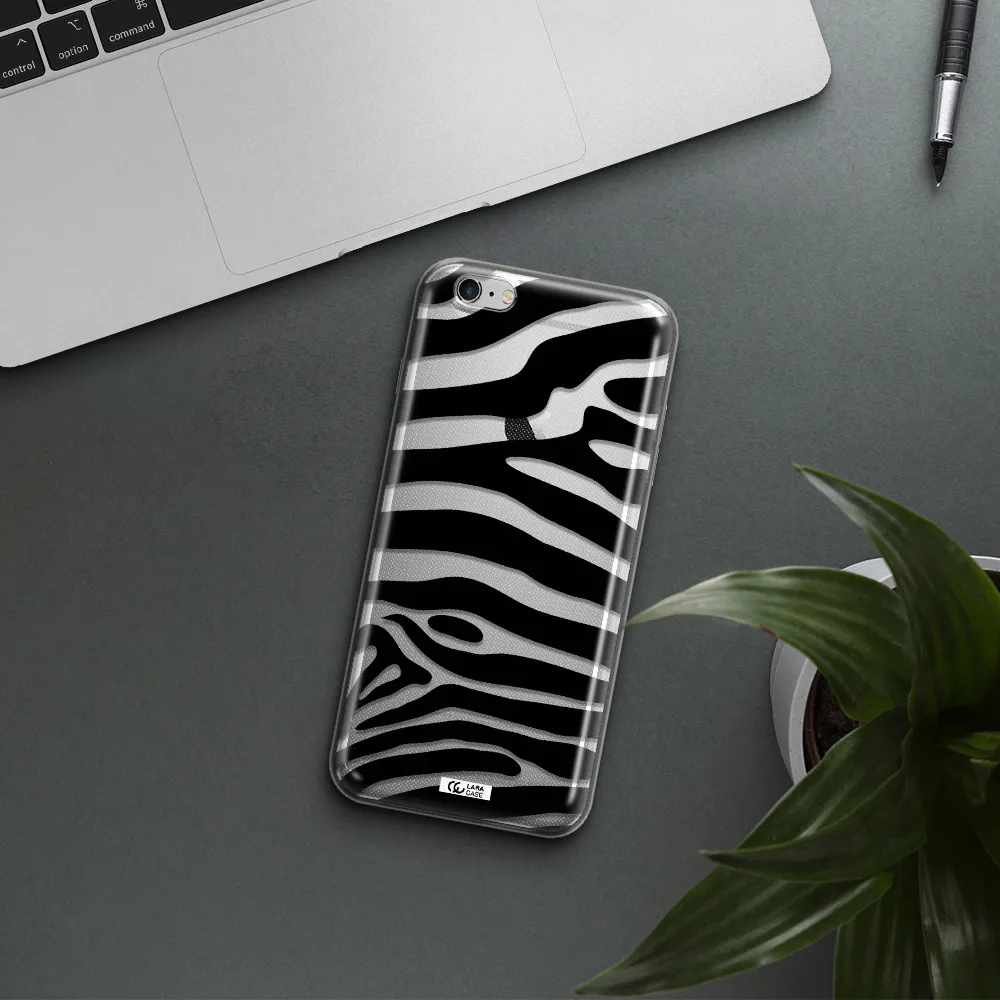 Zebra Apple iPhone 6 s plus Clear TPU Case