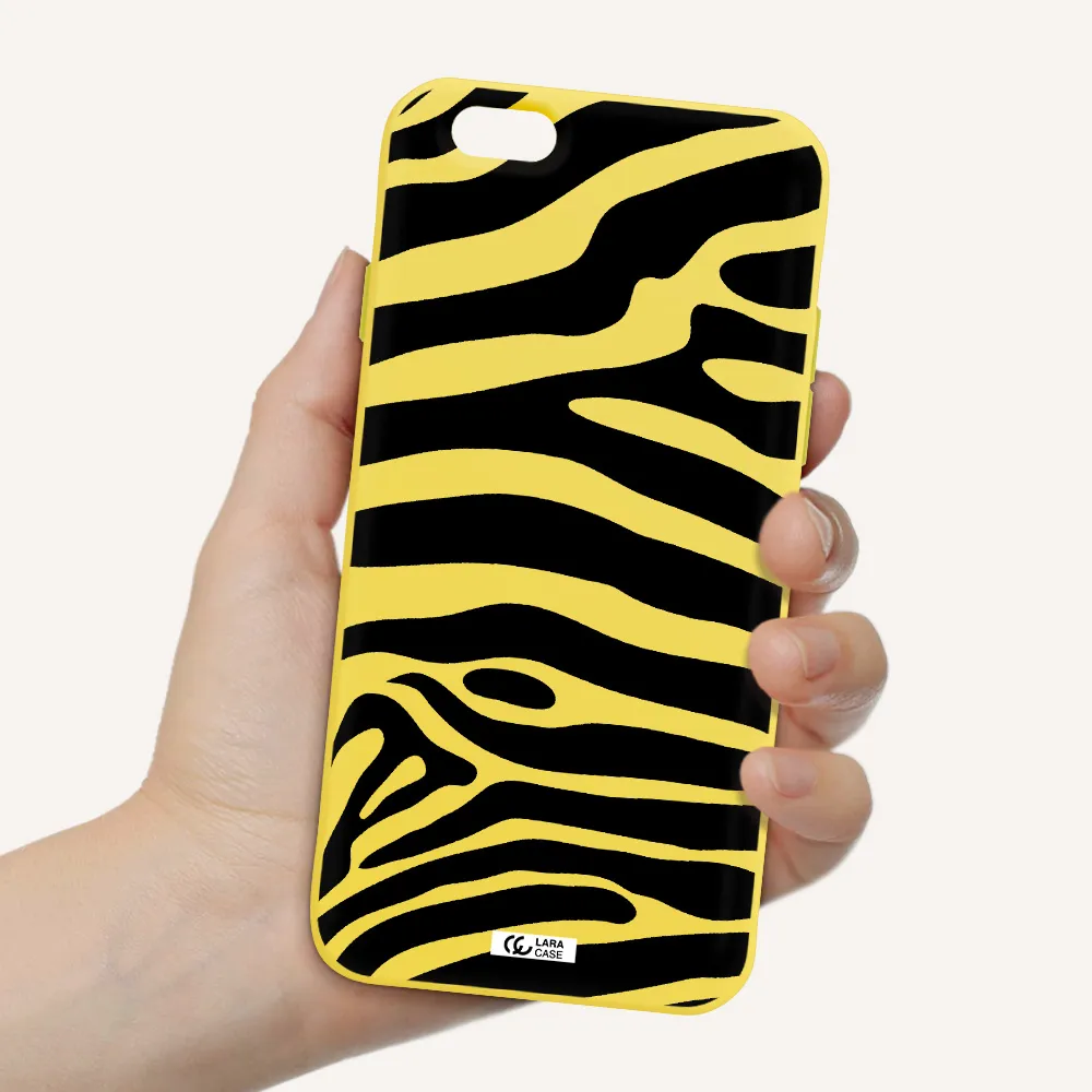Zebra Apple iPhone 6 Silicone canary yellow Case