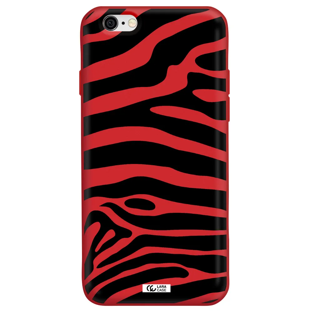 Zebra Apple iPhone 6 Silicone Imperial Red Case