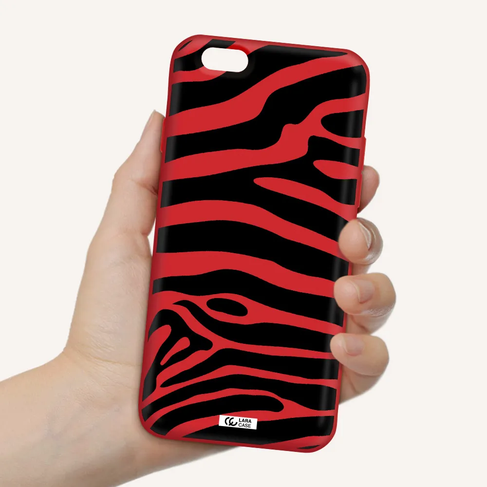 Zebra Apple iPhone 6 Silicone Imperial Red Case