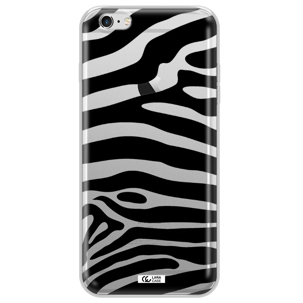 Zebra Apple iPhone 6S Clear TPU Case
