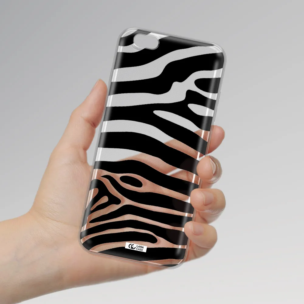 Zebra Apple iPhone 6S Clear TPU Case