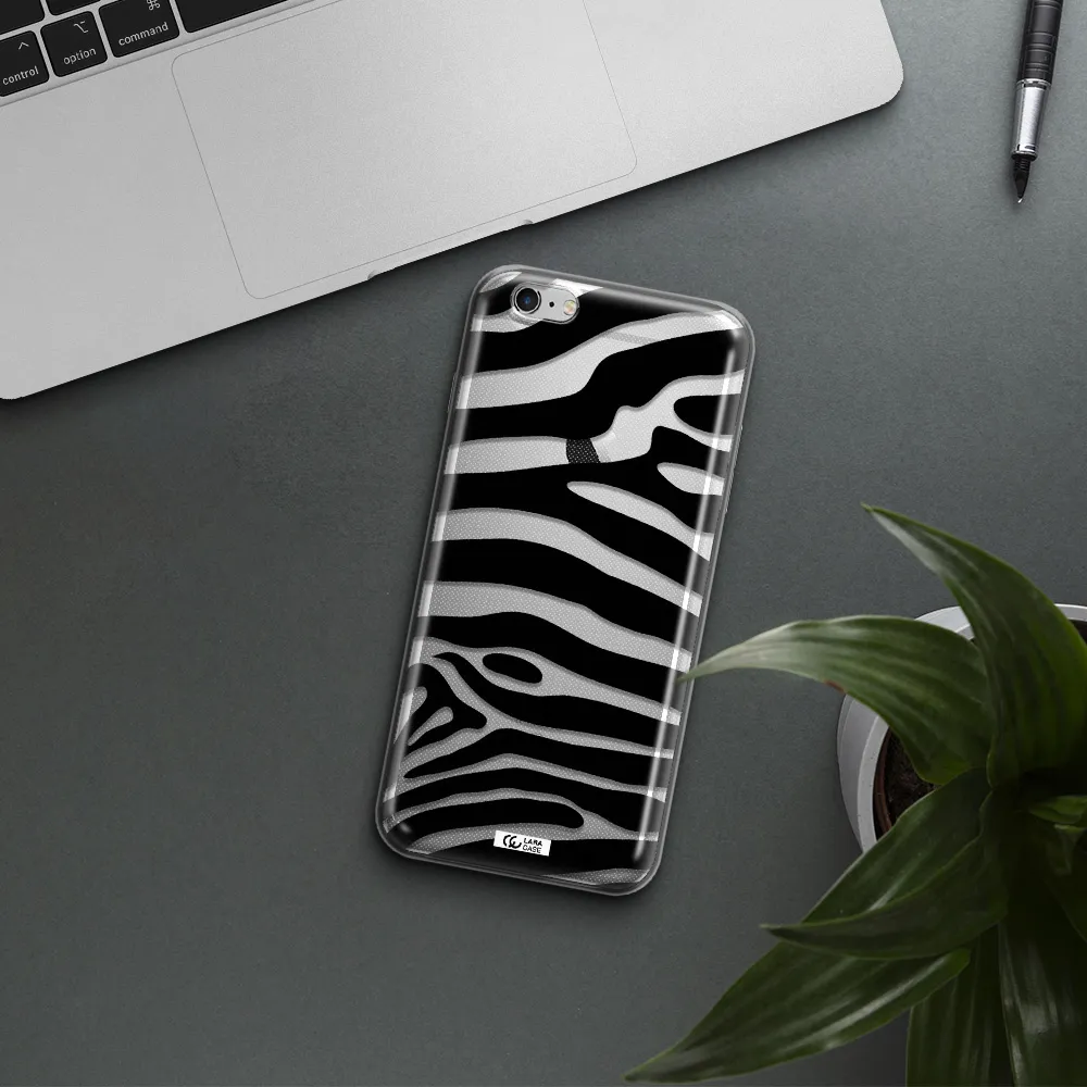 Zebra Apple iPhone 6S Clear TPU Case
